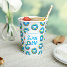 Sweet One Donut 1st Birthday Papieren Bekers