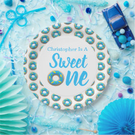 Sweet One Donut 1st Birthday Papieren Bordje