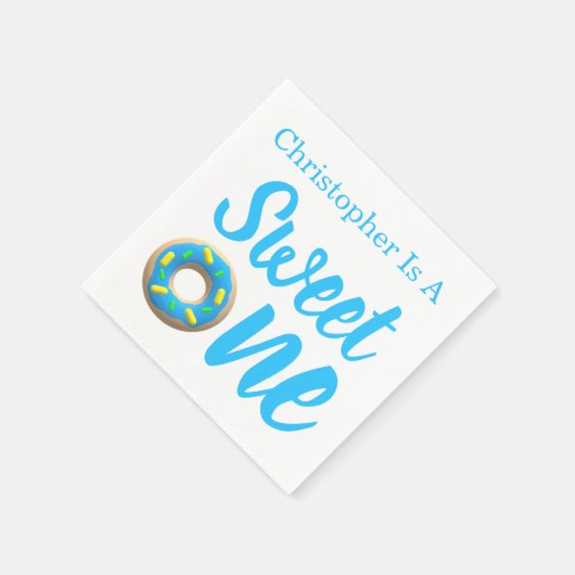Sweet One Donut 1st Birthday Servet (Hoek)