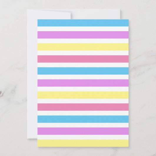 Sweet One Donut Birthday Uitnodiging (Achterkant)