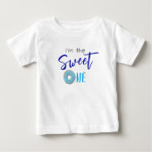 Sweet One Donut Blue Boy Eerste Verjaardagsfeest (Voorkant)