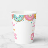 Sweet One Donut First Birthday Party Papieren Bekers (Links)