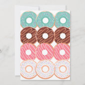 Sweet One Donut Girl 1st Birthday Kaart (Achterkant)