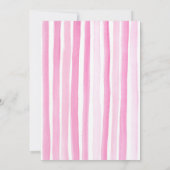 Sweet One Donut Girl 1st Birthday Party Roze Kaart (Achterkant)