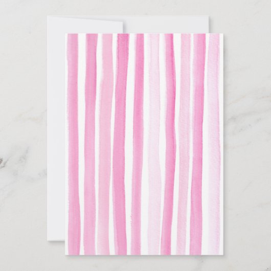 Sweet One Donut Girl 1st Birthday Party Roze Kaart (Achterkant)