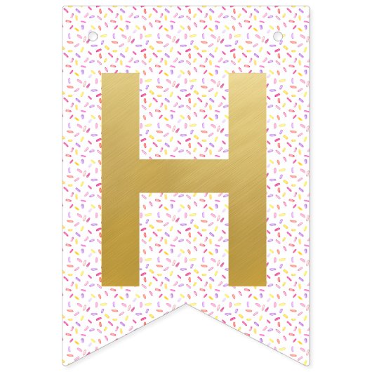 Sweet One Donut Happy Birthday Banner (Tweede vlag)