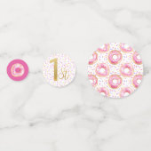 Sweet One Donut Pink & Gold Party Decor Confetti (Achterkanten)