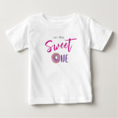 Sweet One Donut Roze Meisje 1e Verjaardagsfeest (Voorkant)