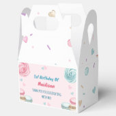 Sweet One Donut Schattige Kleurrijk Bedankdoosjes (Geopend)