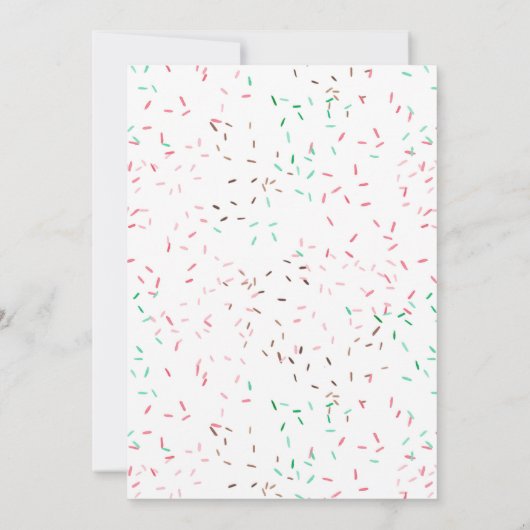 Sweet One Donut ThMED Baby shower Invitation Kaart (Achterkant)