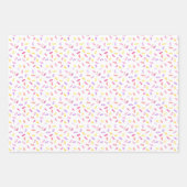 Sweet One Donut Verjaardag Cadeauverpakking Inpakpapier Vel (Voorkant 3)