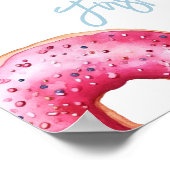 Sweet One Donuts Boy 1st Birthday Welcome Party Poster (Hoek)