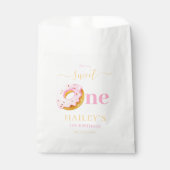 Sweet One Donuts Verjaardag Uitnodiging, Meisjes 1 Bedankzakje (Voorkant)
