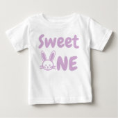 Sweet One Easter 1st Birthday Baby T-Shirt (Voorkant)