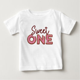 Sweet One Eerste Verjaardag Donut Theme T-shirt