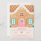 Sweet One eerste verjaardag roze peperkoek Kaart (Voorkant)