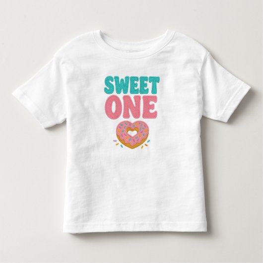 Sweet One Faux borduurwerk Kinder Shirts (Voorkant)