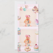 Sweet One Film Strip Eerste Verjaardag Uitnodiging (Achterkant)