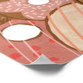 Sweet One First Birthday Donut Girl's Party Poster (Hoek)