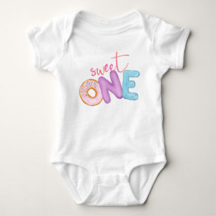 Sweet One First Birthday Girl Donut Theme Cute Ba Romper
