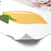 Sweet One First Birthday Monthly Foto Poster (Hoek)