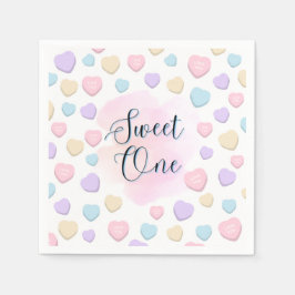 Sweet One First Birthday Napkins Servet