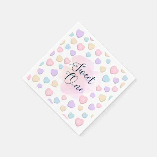 Sweet One First Birthday Napkins Servet (Hoek)