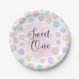 Sweet One First Birthday Party Plates Papieren Bordje