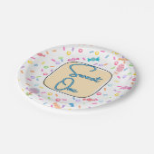 Sweet One First Birthday Party Plates Papieren Bordje (Gekanteld)