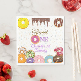 Sweet One First Birthday Party servetten | Aanpass