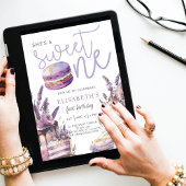 Sweet One First Birthday Pastel Violet Kaart