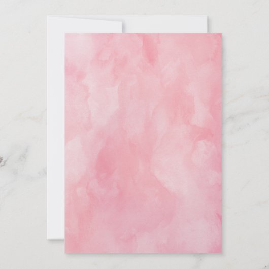 Sweet One First Birthday Uitnodiging (Achterkant)