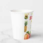 Sweet One Fruit 1st Verjaardag Bash, Zomerfeest Papieren Bekers (Rechts)