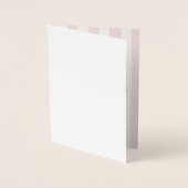 Sweet One, geschenktas, roze, strepen Folie Kaarten (Voorkant)