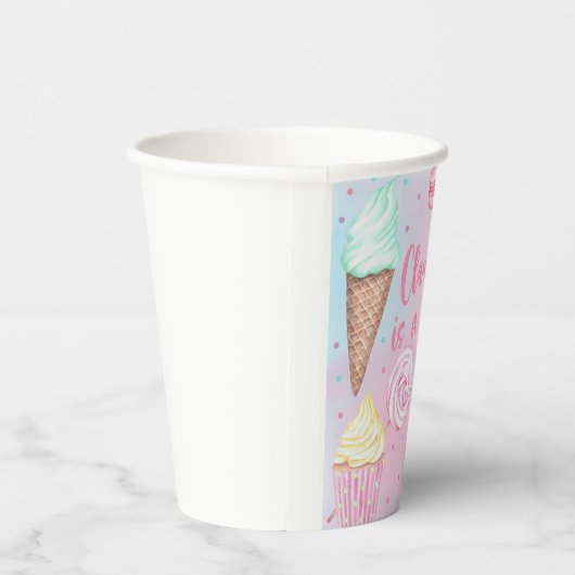 Sweet One girl 1e hoofdartikel op verjaardagsfeest Papieren Bekers (Rechts)