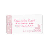 Sweet One Girl adreslabel Etiket (Voorkant)