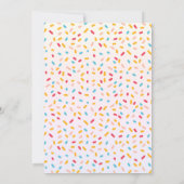 Sweet One Girl Birthday invitation Kaart (Achterkant)