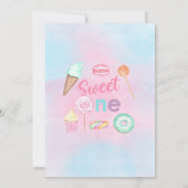 Sweet One girl op de eerste uitnodiging voor de ee (Achterkant)