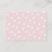 Sweet One Girl Table Card Flat Mini Plaatskaartje (Achterkant)