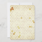 Sweet One Honey Beer Meisje 1e Verjaardag Kaart (Achterkant)