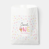 Sweet One Ice Cream Eerste 1e Verjaardagsfeest Bedankzakje (Voorkant)