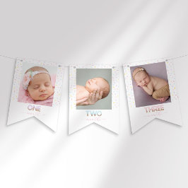 Sweet One Ice Cream Eerste Verjaardag Foto Banner