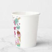Sweet One Ice Cream en Sweets Verjaardag Papieren Bekers (Links)