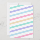 Sweet One Ice Cream Pastel Glitter Birthday  Kaart (Achterkant)