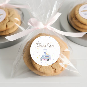 Sweet One ice cream truck thank you Ronde Sticker