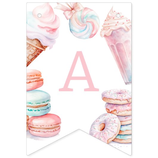 Sweet one ijsje verjaardag vlaggetjes (Derde vlag)