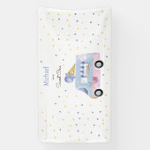 Sweet One ijswagen eerste verjaardag Spandoek (Verticaal)