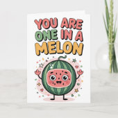 Sweet One in a Melon Birthday Card Kaart (Voorkant)