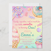Sweet One Invitation Kaart (Voorkant)