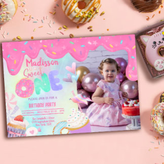 Sweet One Invitation Kaart
